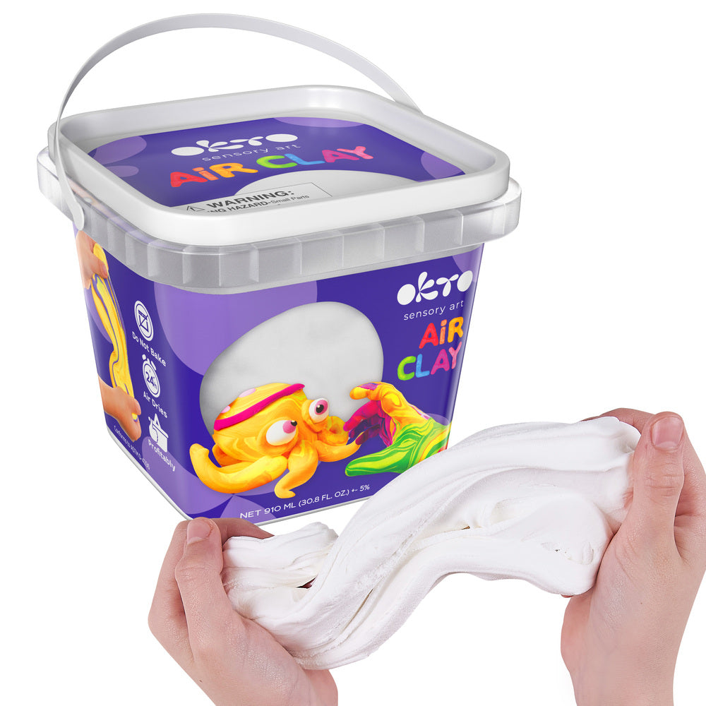 School supplies  Air Dry Modeling Clay WHITE 900 ml